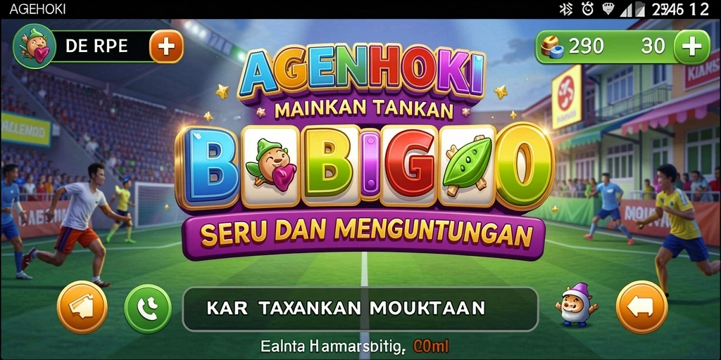 Tampilan permainan Bingo yang seru dan menarik di AGENHOKI.