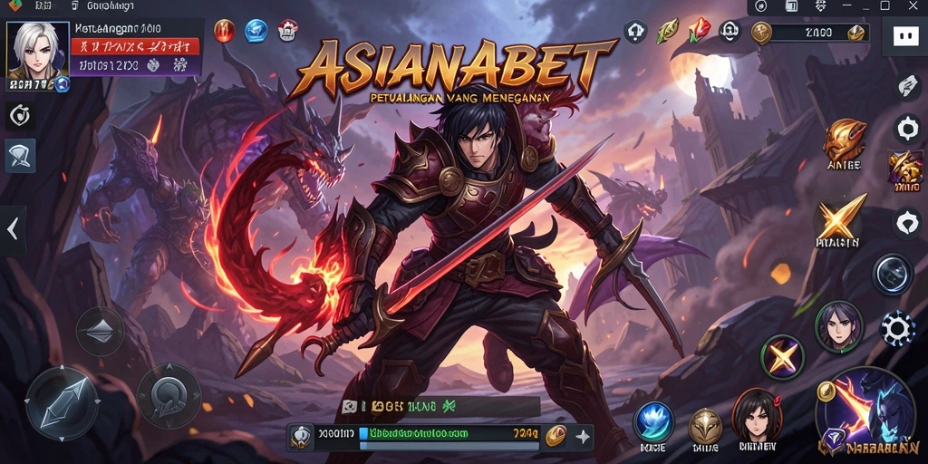 Tampilan gameplay menarik ASIANABET dengan karakter anime ikonik.