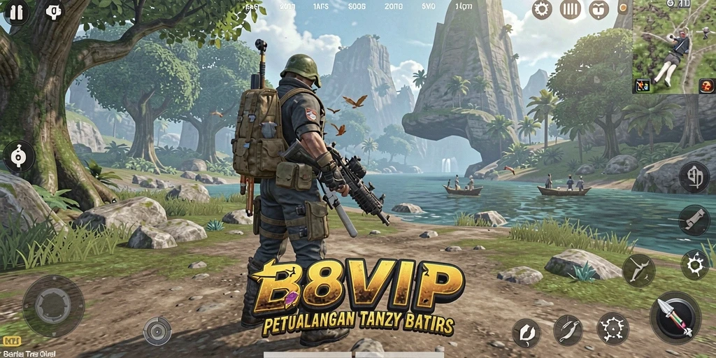 Tampilan gameplay B8VIP dengan eksplorasi dunia terbuka yang menakjubkan.
