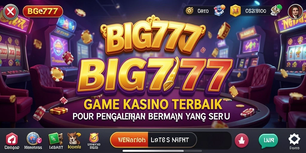 Tangkapan layar gameplay menarik dari BIG777 yang menampilkan keberagaman permainan Kasino.