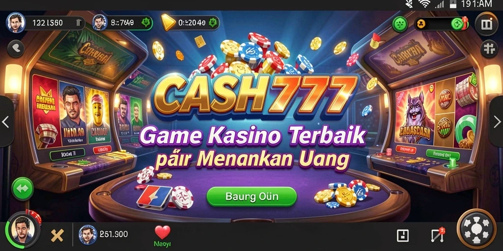 Tampilan seru gameplay Kasino di CASH777 dengan grafis menarik.
