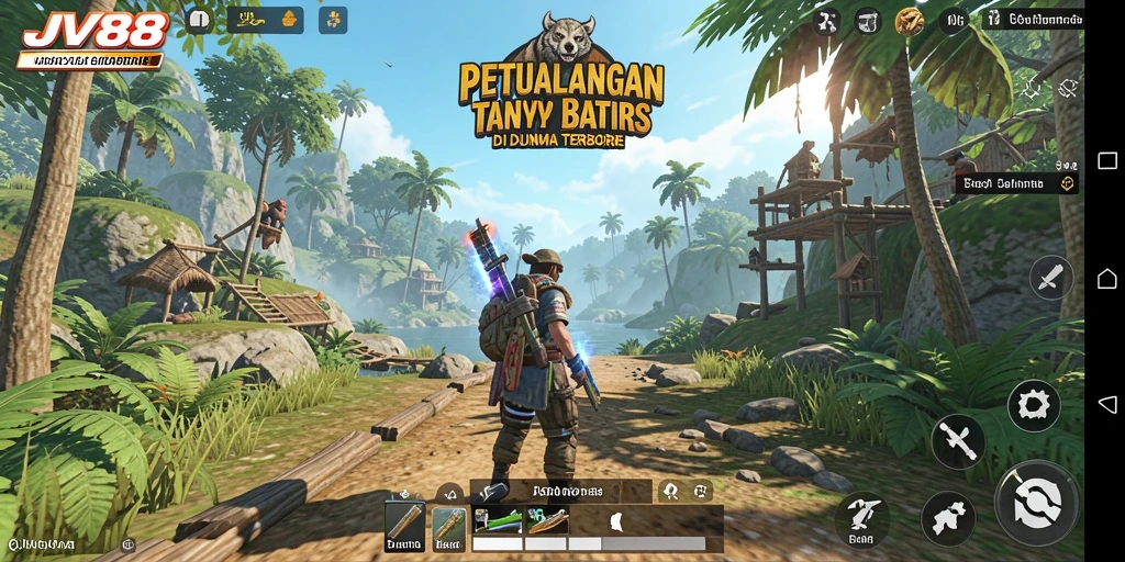 Tangkapan layar menampilkan petualangan menarik di dunia terbuka.