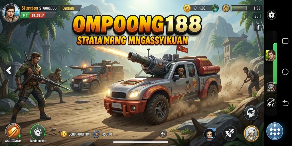 Tampilan gameplay OMPONG188 dengan aksi strategi yang seru.