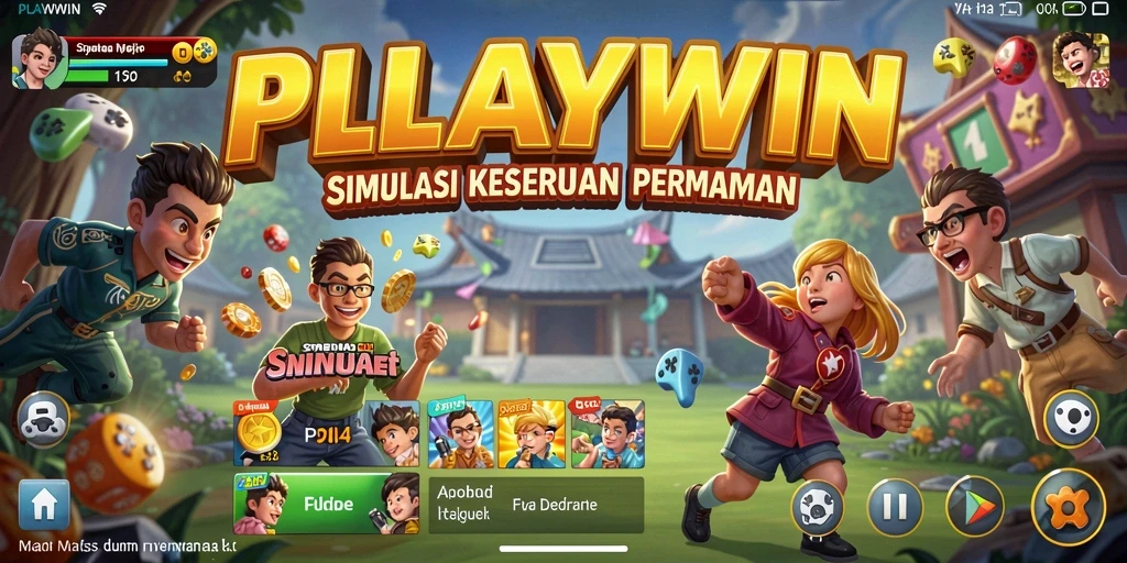 Tampilan gameplay <strong>PLAYWIN</strong> yang menarik dan interaktif dalam simulasi kehidupan.