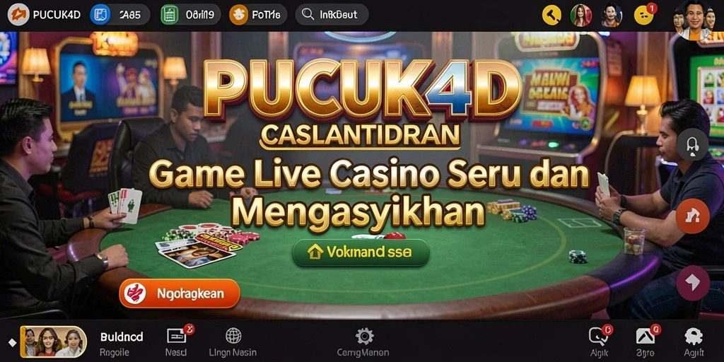 Tampilan gameplay Live Casino yang mendebarkan dan interaktif.