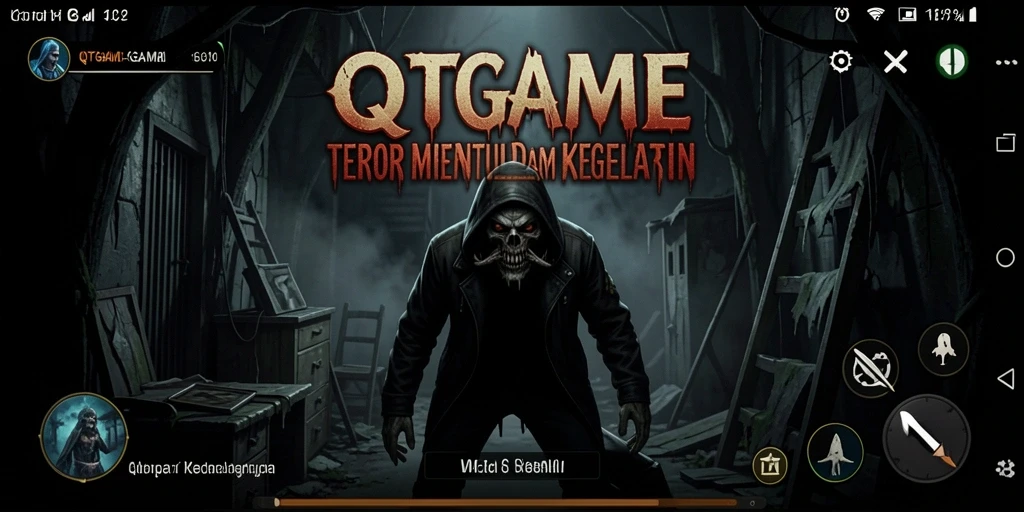 Screenshot QTGAME menampilkan aksi mendebarkan dalam suasana Horror yang mencekam.