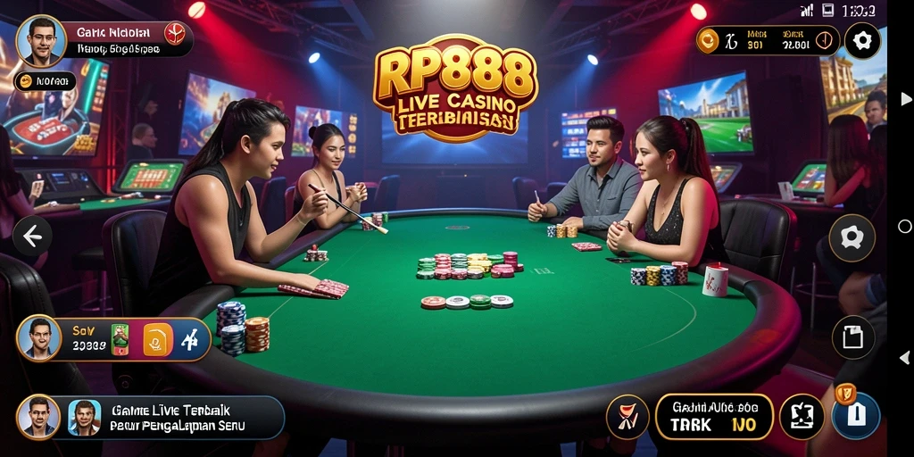 Gameplay Live Casino yang menarik dengan dealer profesional di RP888.