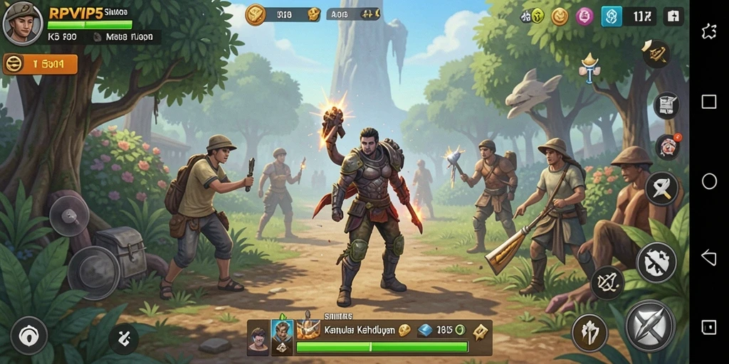 Tangkapan layar RPVIP5 menunjukkan gameplay simulasi yang imersif dan interaktif.