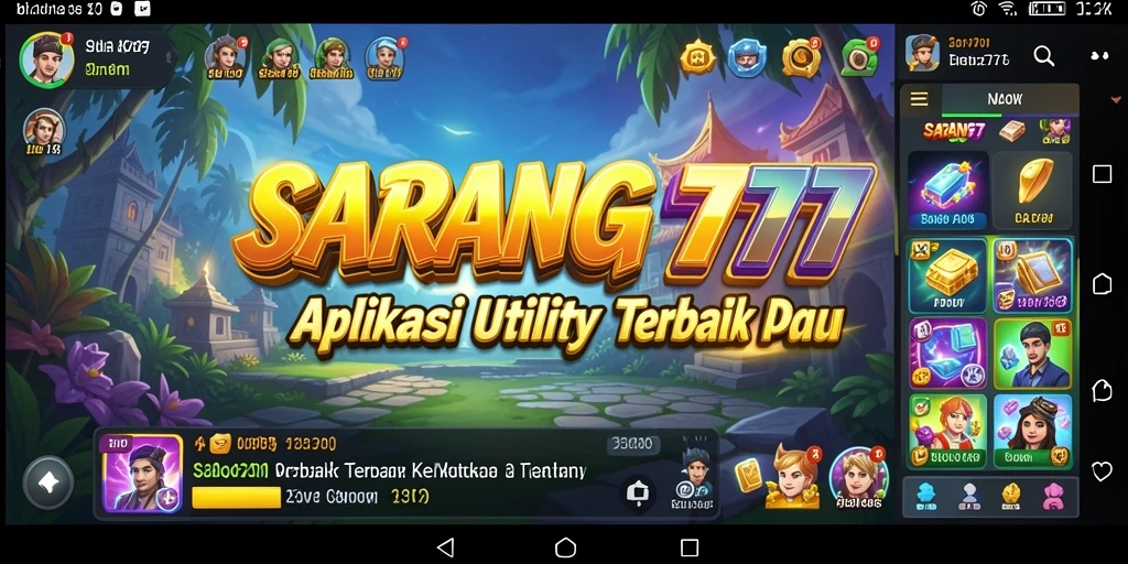 Tampilan antarmuka SARANG777 yang intuitif dan nyaman digunakan.
