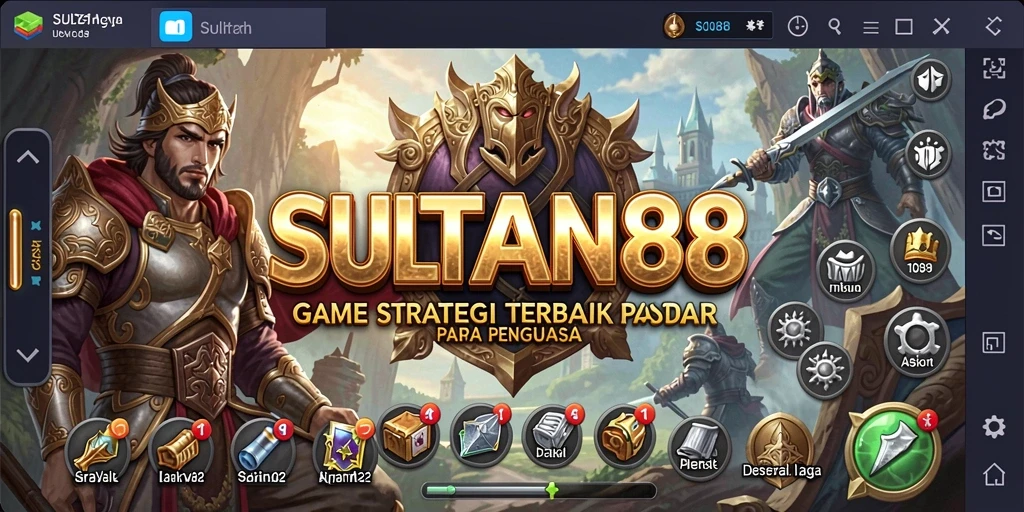 Tampilan gameplay SULTAN88 dengan strategi kerajaan yang mendalam.