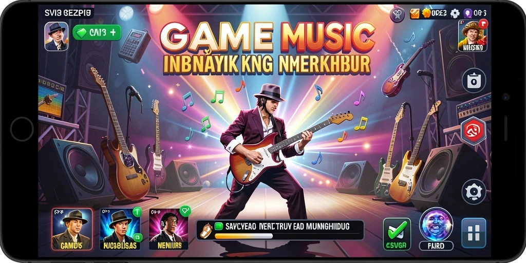 Tampilan screenshot SVIP3 saat pemain menikmati musik interaktif.