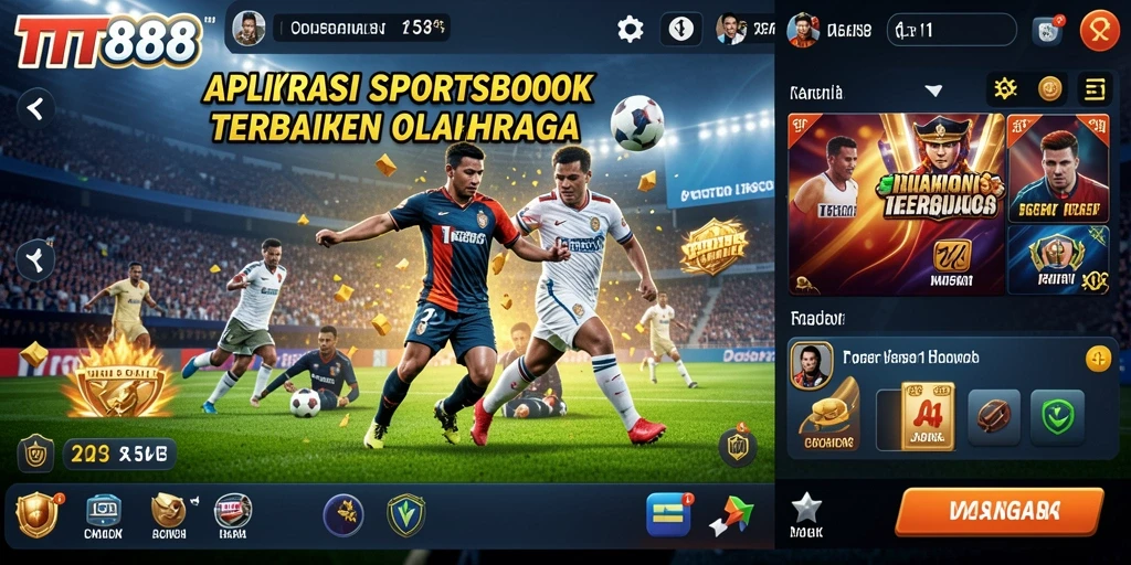 Tampilan utama TTT888 menampilkan peluang taruhan olahraga yang menarik.