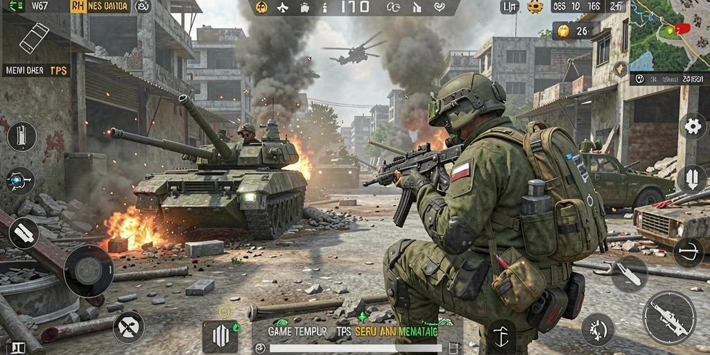 Gameplay TPS mendebarkan dalam W67 dengan grafis yang memukau.