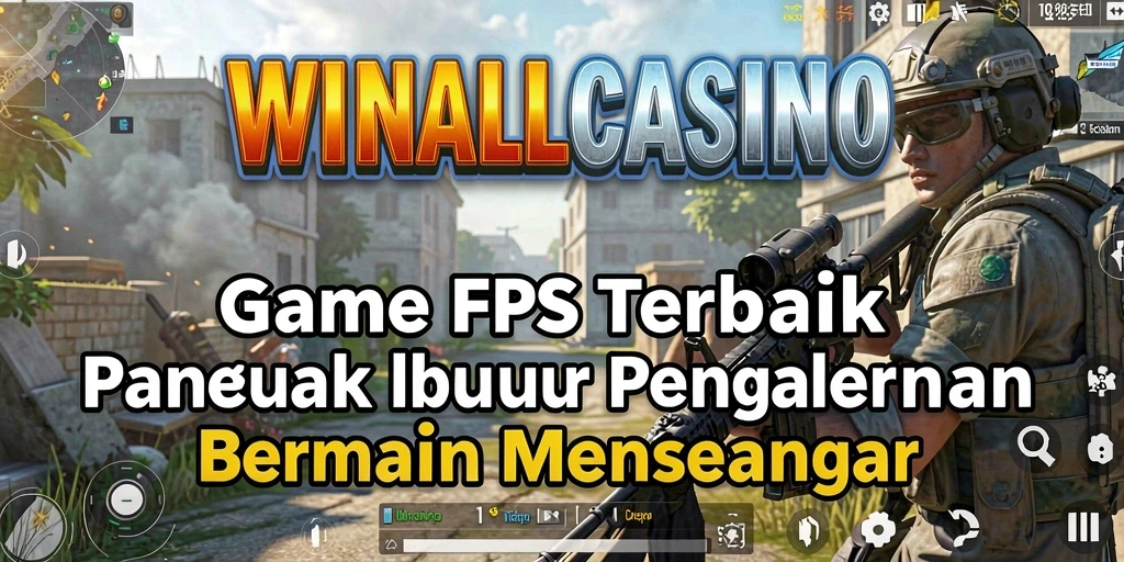 Tampilan gameplay mendebarkan dari WINALLCASINO yang penuh aksi FPS.