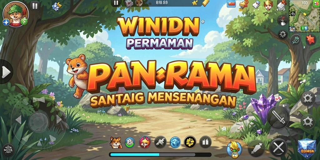 Tangkapan layar yang menunjukkan gameplay seru dari WINIDN.